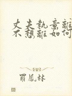 丈夫执意离婚我不想离如何挽救