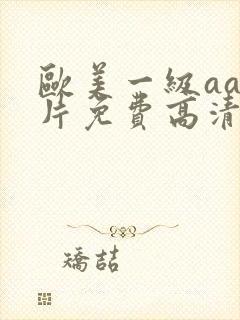 欧美一级aa大片免费高清