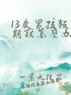 13岁男孩叛逆期该怎么办