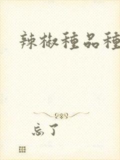 辣椒种品种