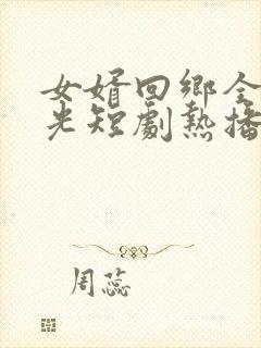 女婿回乡全村风光短剧热播