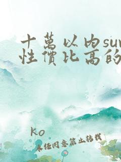 十万以内suv性价比高的车