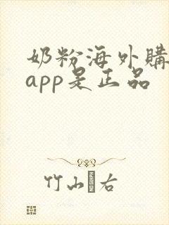 奶粉海外购哪个app是正品
