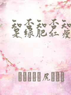 知否知否知否应是绿肥红瘦片尾曲