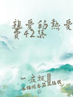 亲爱的热爱的免费42集