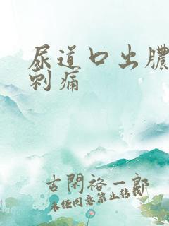 尿道口出脓小便刺痛