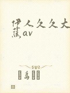 伊人久久大香线蕉av