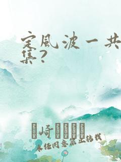 定风波一共多少集?
