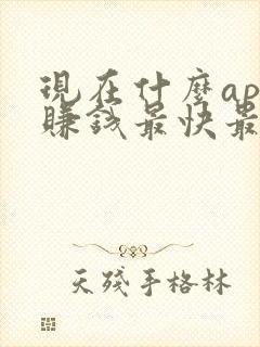 现在什么app赚钱最快最真实的