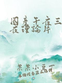 国产午夜三级午夜理论片