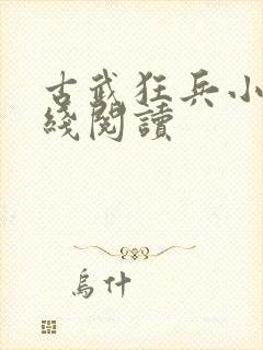 古武狂兵小说在线阅读