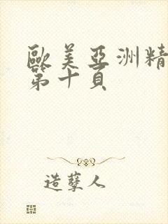 欧美亚洲精品 第十页