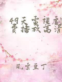 49天电视剧免费播放高清