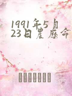 1991年5月23日农历命理