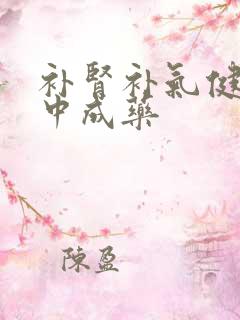 补肾补气健脾的中成药