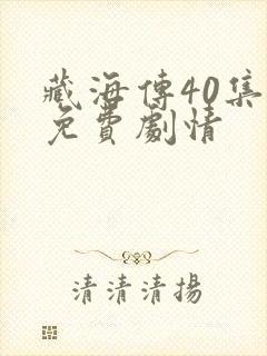 藏海传40集全免费剧情