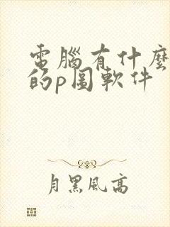 电脑有什么免费的p图软件