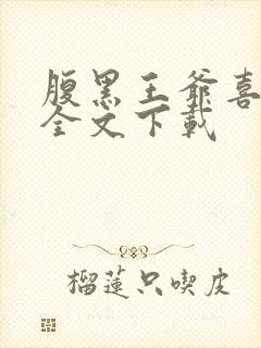 腹黑王爷喜当爹全文下载