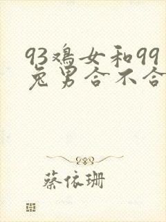 93鸡女和99兔男合不合适婚姻