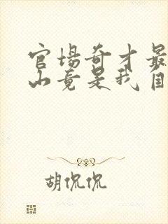 官场奇才最强靠山竟是我自己李澜是什么小