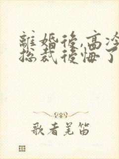 离婚后,高冷女总裁后悔了txt