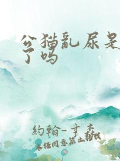 公猫乱尿是发情了吗