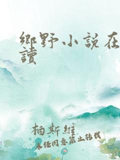 乡野小说在线阅读