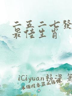 二五二七发大财最佳生肖
