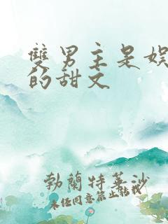 双男主是娱乐圈的甜文