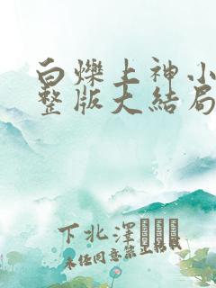 白烁上神小说完整版大结局