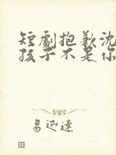短剧抱歉沈先生孩子不是你的免费