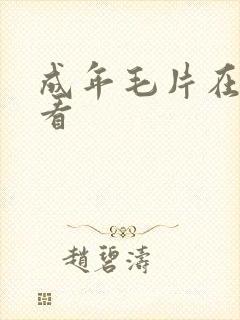 成年毛片在线观看