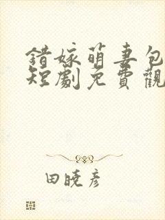 错嫁萌妻包甜的短剧免费观看