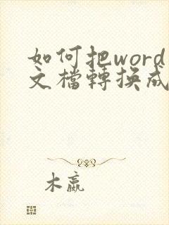 如何把word文档转换成pdf格式