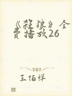 《杀狼》全集免费播放26