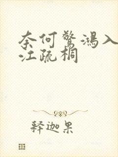 奈何惊鸿入我心江疏桐