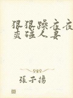 狠狠躁夜夜躁人爽碰人妻