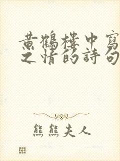 黄鹤楼中写思乡之情的诗句