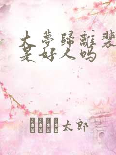 大梦归离裴思婧是好人吗