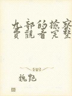 九部的检察官免费观看完整版