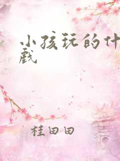 小孩玩的什么游戏