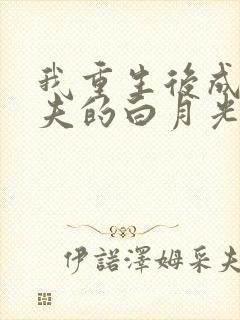 我重生后成了前夫的白月光