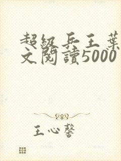 超级兵王叶谦全文阅读5000