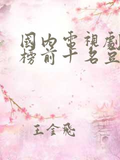 国内电视剧排行榜前十名豆瓣