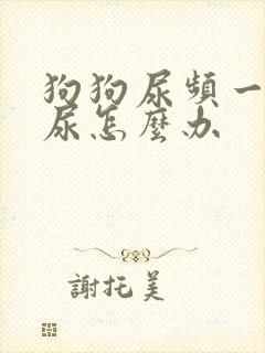 狗狗尿频一会一尿怎么办