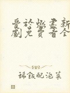 爱于燃尽新生短剧免费看全集