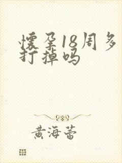 怀孕18周多能打掉吗