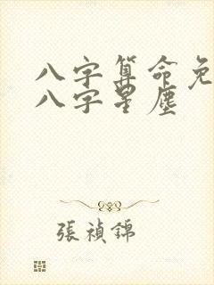 八字算命免费测八字星尘