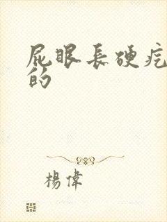 屁眼长硬疙瘩是的