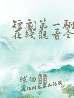 短剧第一驸马爷在线观看全集免费